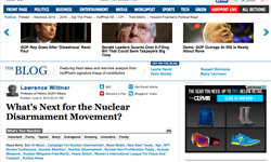 Lawrence Wittner's take on the future of the nuclear disarmament movement